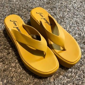 Brand new free people platform shoes